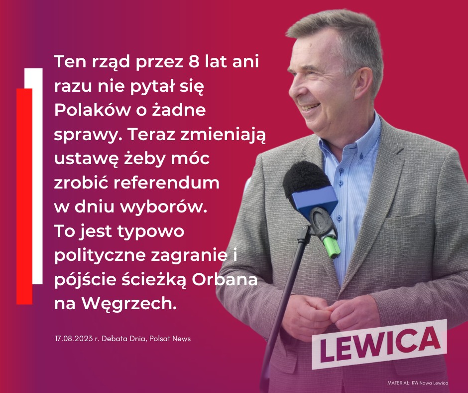 Żyjemy tematem referendum. Nikt już nie mówi o drożyźnie, recesji czy inflacji. Obecnie rządzący traktują Polskę jako swoją własność a polskie prawo i Konstytucję jak zabawkę, która ma dać możliwość wygrania wyborów ❌❗️❗️